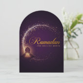 Ramadan MubaraK Personalisierte Feiertagskarte (Stehend Vorderseite)
