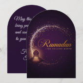 Ramadan MubaraK Personalisierte Feiertagskarte (Vorne/Hinten)