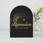 Ramadan MubaraK Personalisierte Feiertagskarte (Stehend Vorderseite)