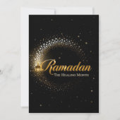 Ramadan MubaraK Personalisierte Feiertagskarte (Vorderseite)