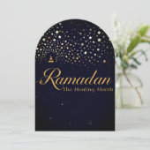 Ramadan MubaraK Personalisierte Feiertagskarte (Stehend Vorderseite)
