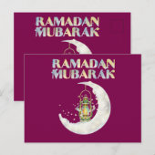 Ramadan Mubarak Postkarte (Vorne/Hinten)