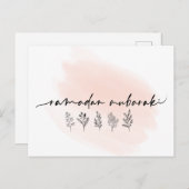 Ramadan Mubarak Postkarte (Vorne/Hinten)