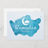 Ramadan Mubarak Postkarte (Vorne/Hinten)