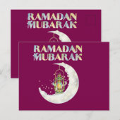 Ramadan Mubarak Postkarte (Vorne/Hinten)