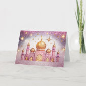 Ramadan Mubarak - Postkarte mit Moschee (Vorderseite)