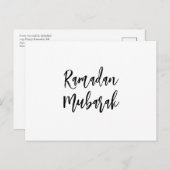 Ramadan Mubarak Ramadan Kareem Einfach Minimalisti Postkarte (Vorne/Hinten)