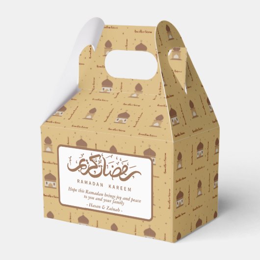 Ramadan Mubarak -Ramadan Kareem -Iftar Gevor Boxes Geschenkschachtel (Rückseite)