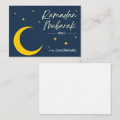 Ramadan Mubarak| Ramadan Kareem Mitteilungskarte (Vorne/Hinten)
