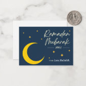 Ramadan Mubarak| Ramadan Kareem Mitteilungskarte (Vorderseite/Rückseite Beispiel)