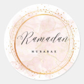 RAMADAN MUBARAK RUNDER AUFKLEBER (Vorderseite)