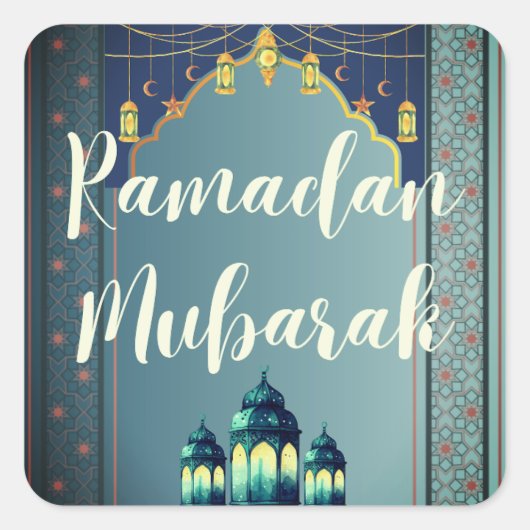 Ramadan Mubarak Sticker (Vorderseite)