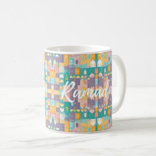 Ramadan Mubarak Tasse (VorderseiteRechts)