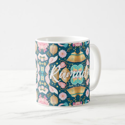 Ramadan Mubarak Tasse (VorderseiteRechts)