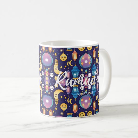 Ramadan Mubarak Tasse (VorderseiteRechts)
