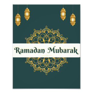 Ramadan Mubarak-Wandkunst Fotodruck
