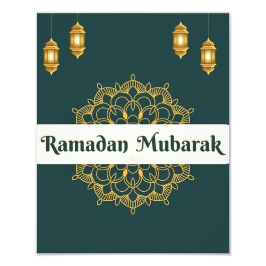 Ramadan Mubarak-Wandkunst Fotodruck (Vorne)