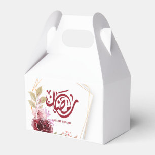 Ramadan Mubarak Watercolor Floral Geschenkschachtel