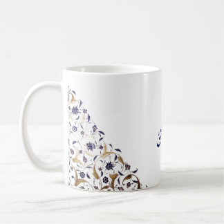 Ramadan Mubark in Gold und Blau Kaffeetasse