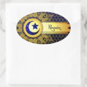 Ramadan Ovaler Aufkleber (Tasche)