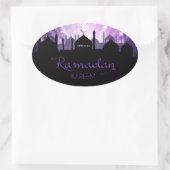 Ramadan Ovaler Aufkleber (Tasche)