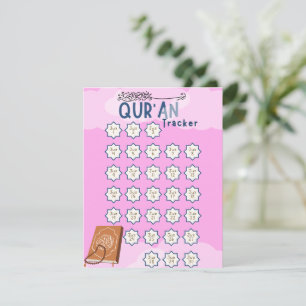 Ramadan Qur'an Reading Tracker Feiertagskarte