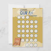Ramadan Qur'an Reading Tracker Feiertagskarte (Vorderseite)