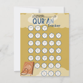 Ramadan Qur'an Reading Tracker Feiertagskarte