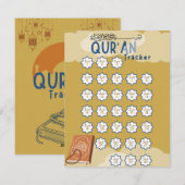 Ramadan Qur'an Reading Tracker Feiertagskarte (Vorne/Hinten)