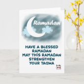 Ramadan - Segensreicher Monat Karte (Gelbe Blume)