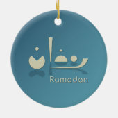 Ramadan Serenity (dunkel) Keramik Ornament (Hinten)