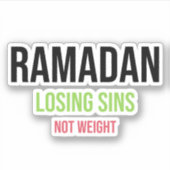 Ramadan Sünden, die nicht wiegen Aufkleber (Vorderseite)