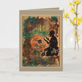 Ramadan-Tageskarte Karte (Gelbe Blume)