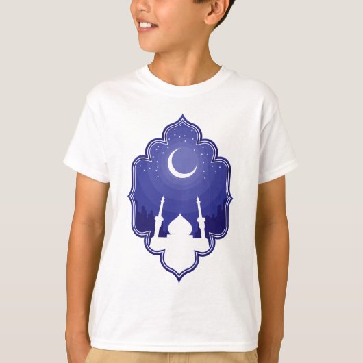 Ramadan u. Gruß Eid al-Fitrs Mubarak T-Shirt (Vorderseite)