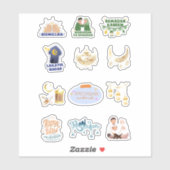 Ramadan und Eid Muslim Islamic Holiday Stickers Aufkleber (Blatt)
