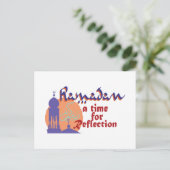 Ramadan Zeit zum Nachdenken Postkarte (Stehend Vorderseite)