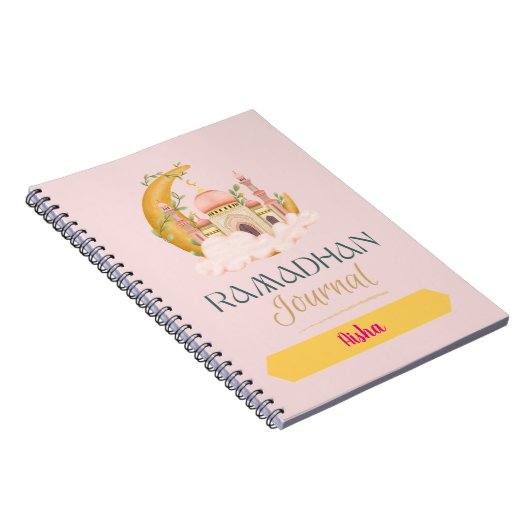 Ramadan Zeitschrift mit rosa Moschee Notizblock (Rechte Seite)