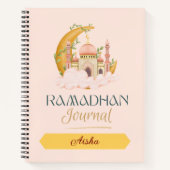 Ramadan Zeitschrift rosa Moschee Notizblock (Vorderseite)