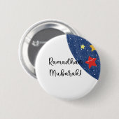 Ramadhan Mubarak zur Welt Button (Vorne & Hinten)