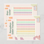 Ramadhan Salah Tracker Postkarte (Vorne/Hinten)