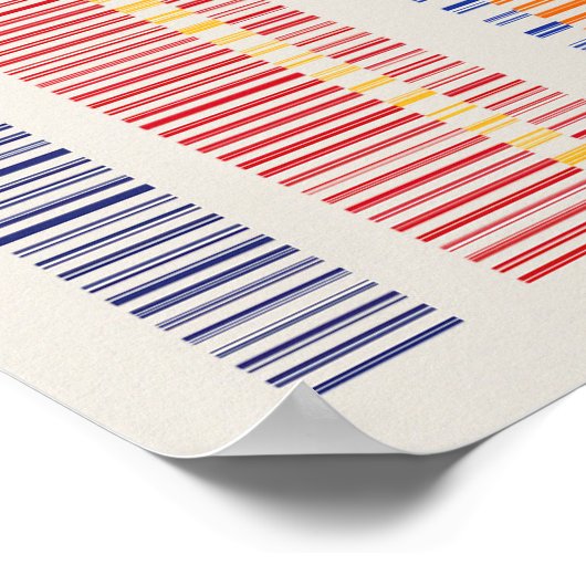 Ramanujan numbers Pattern Design  Poster (Ecke)