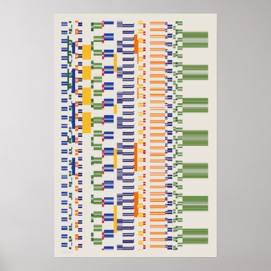 Ramanujan numbers Pattern  Poster (Vorne)