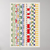 Ramanujan numbers Pattern  Poster (Vorne)