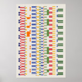 Ramanujan numbers Pattern  Poster (Vorne)