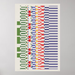 Ramanujan numbers pattern  poster