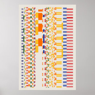 Ramanujan-Zahlen Muster  Poster