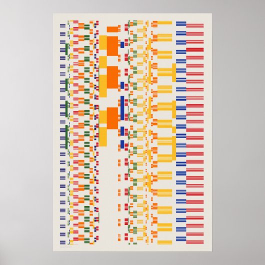 Ramanujan-Zahlen Muster Poster (Vorne)