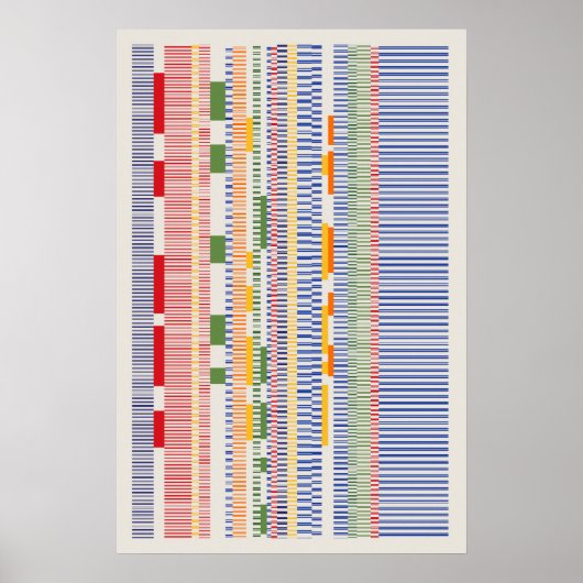 Ramanujan-Zahlen Musterdesign  Poster (Vorne)