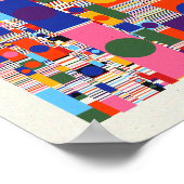 Ramanujan-Zahlen-Musterdesign  Poster (Ecke)