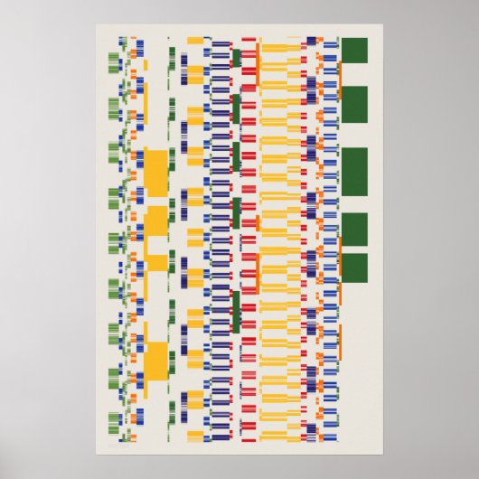 Ramanujan-Zahlenmuster Poster (Vorne)